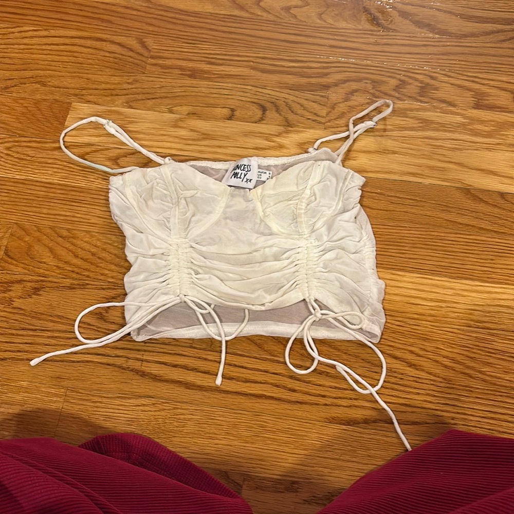 White princess polly mesh top